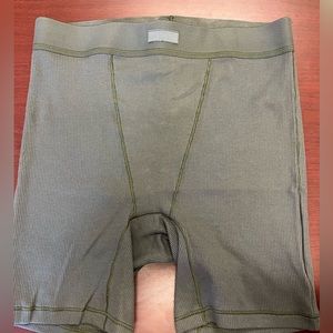 Skims Cotton Rib Boxer in - Juniper